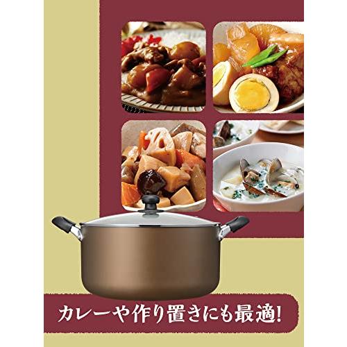 和平フレイズ 大きい鍋 30cm 大量 調理 おでん カレー シチュー 内面ふっ素 汚れにくい 直火・IH おおらか鍋 RB-2506｜gs-shopping｜03