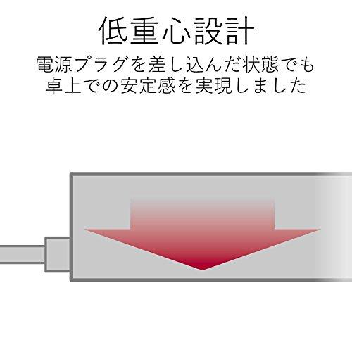 エレコム 電源タップ ホコリシャッター付 耐熱素材使用 flecc barra 4個口 2.0m ブラック T-NFL01-2420BK｜gs-shopping｜02