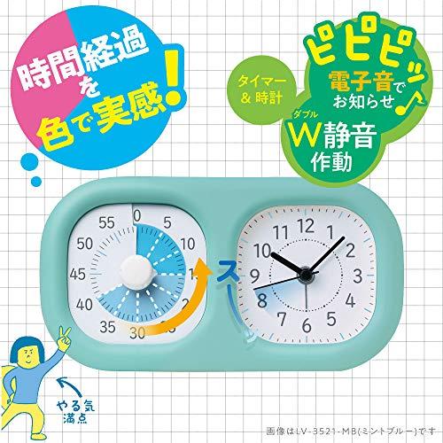 ソニック 時っ感タイマー トキ・サポ 時計プラス 時間の経過を実感 アイボリー LV-3521-I｜gs-shopping｜07