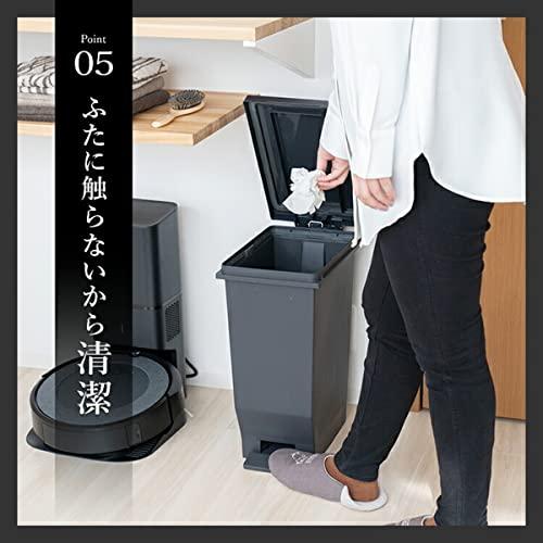 アスベル ゴミ箱 エバンMP密閉ペダルペール30L フタ付 ブラック｜gs-shopping｜07