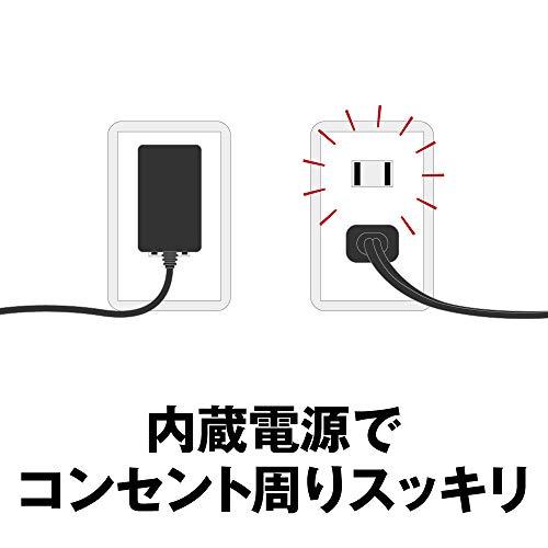 BUFFALO Giga対応 金属筐体 電源内蔵 5ポート LSW6-GT-5NS/BK ブラック スイッチングハブ マグネット 壁掛け設置対応｜gs-shopping｜06