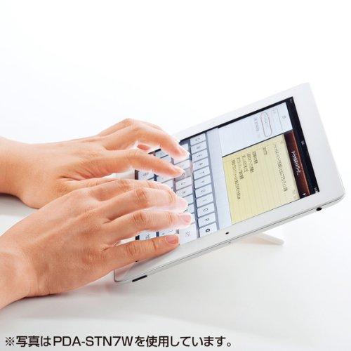 サンワサプライサンワサプライ iPadスタンド スマホ・タブレット対応 角度調整可 コンパクト ブラック PDA-STN7BK｜gs-shopping｜04