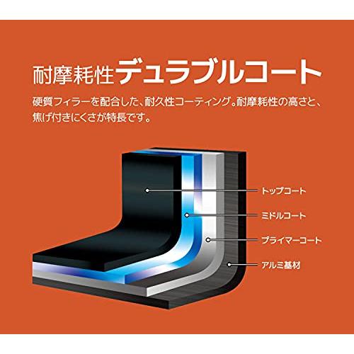 サーモス デュラブルシリーズ 取っ手の取れるフライパン 20cm ガス火専用 ブライトレッド KVC-020 BTR｜gs-shopping｜04