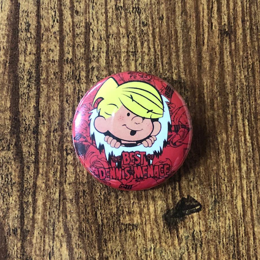 缶バッチ DENNIS MENACE DAIRY QUEEN アドバタイジング カンパニー モーター 缶バッジ アメリカン雑貨