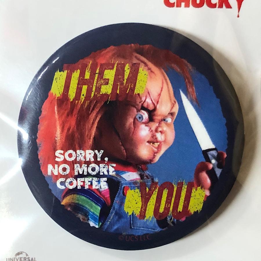 缶バッチ チャッキー CHUCKY 缶バッジ アメリカン雑貨 : GS STATION