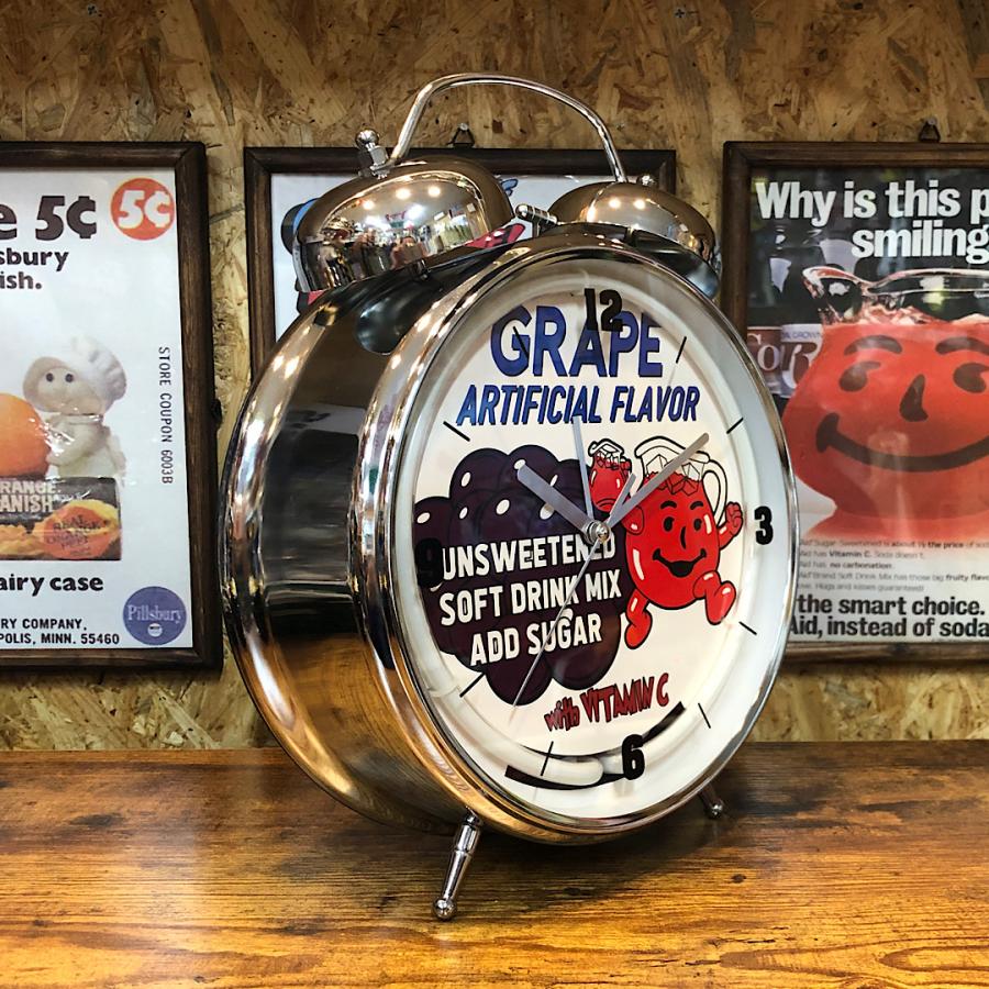 ネオンアラームクロック KOOL AID クールエイド アメリカンレトロ 時計
