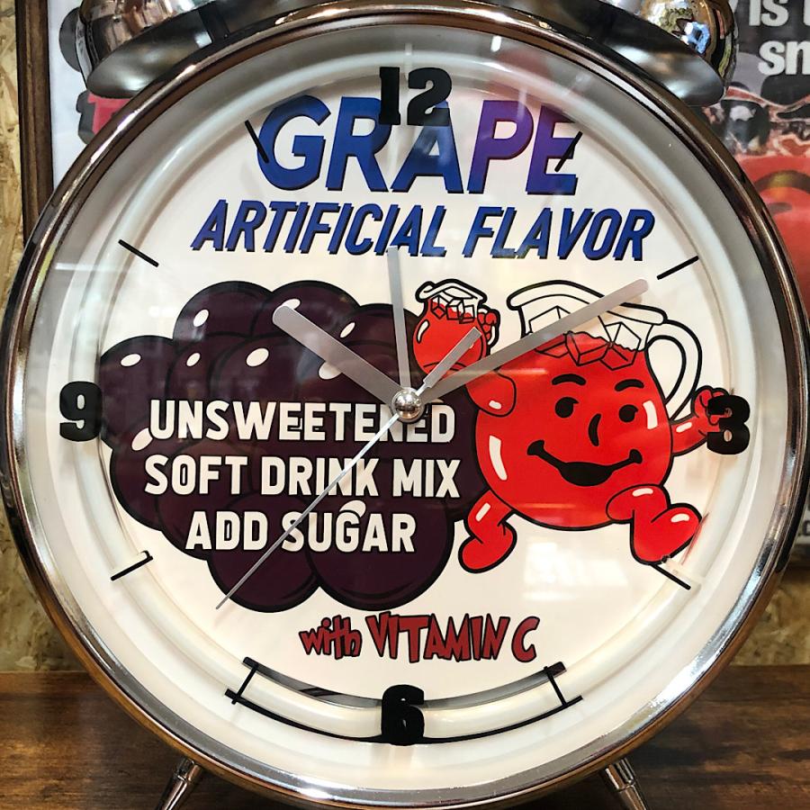 ネオンアラームクロック KOOL AID クールエイド アメリカンレトロ 時計