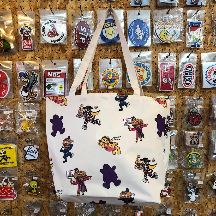 McDonald's キャラクター柄 ボストンバッグ トートバッグ マクドナルド McDonald's CHARACTER PATTERN TOTE