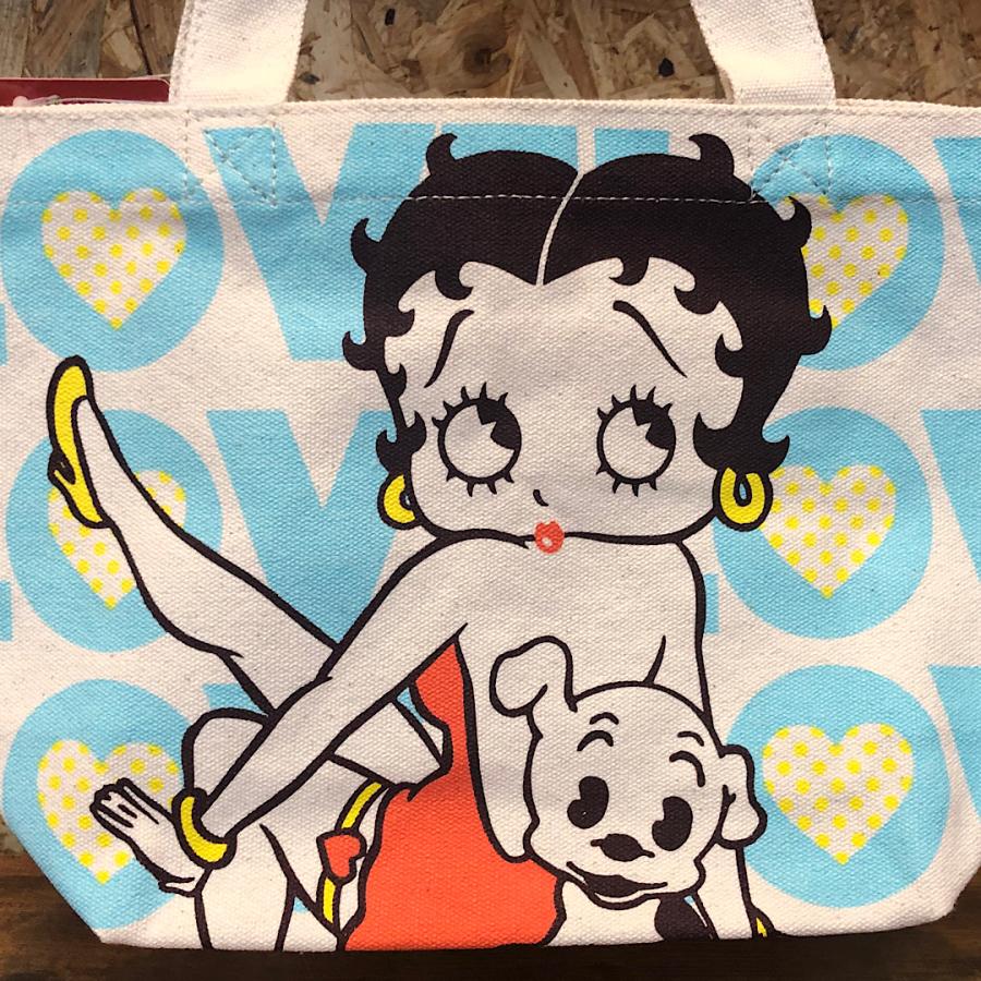 ミニトートバッグ ベティ ブープ ラブ マチ付コットンバッグ BETTY