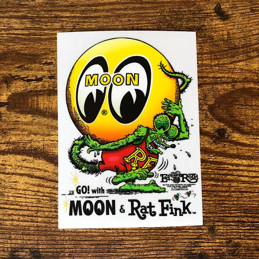 ステッカー ラットフィンク × ムーンアイズ アイボール RATFINK 