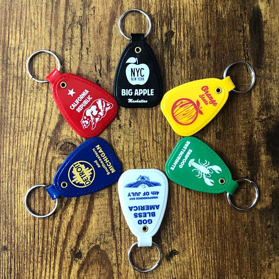 キーホルダー USA SADDLE KEY TAG FLORIDA YELLOW サドルキータグ アメリカン雑貨 : GS STATION ...
