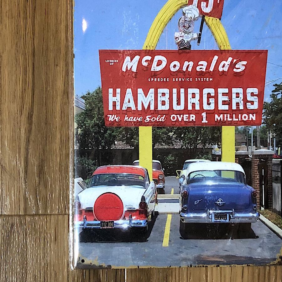 ティンサイン マクドナルド McDonalds 看板 メタルサイン ブリキ看板