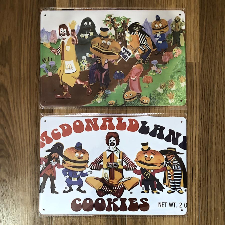 ティンサイン マクドナルド McDonalds キャラクターA メタルサイン