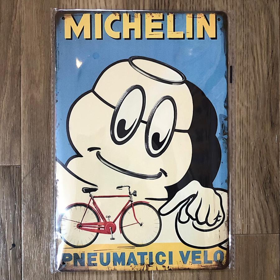 ティンサイン MICHELIN ミシュラン ビバンダム C メタルサイン ブリキ 
