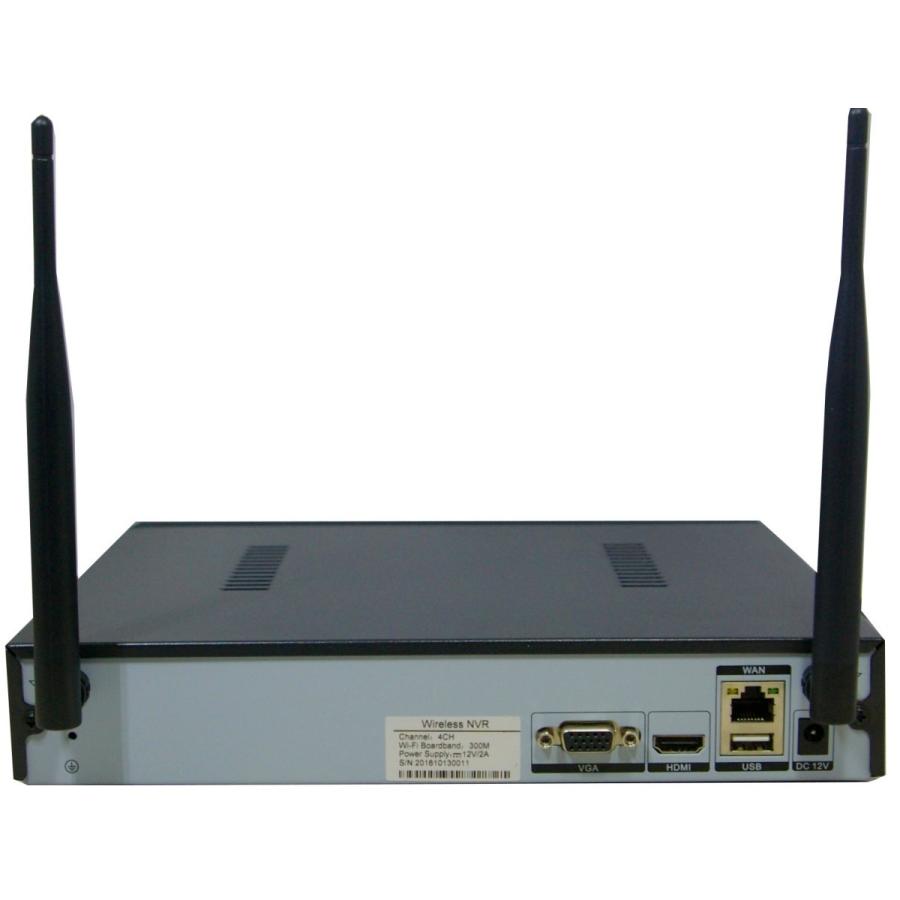 WIRELESS HD CCTV KIT 防犯カメラ 4台 防犯カメラ 監視カメラ4台セット ワイヤレス 130万画素HDハイビジョン