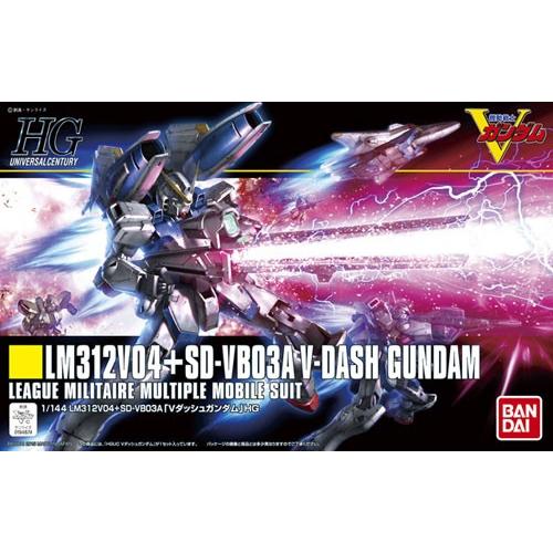 1/144 HGUC LM312V04+SD-VB03A Vダッシュガンダム BANDAI HGUC 1/144 LM312V04 + SD-VB03A V-DASH GUNDAM MODEL