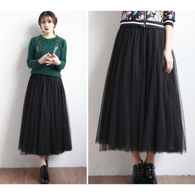 42サイズ✨️エムズグレイシー 花柄 チュール スカート ウエストゴム JANJAM ラメチュールスカート 大きいサイズ レディース メール便