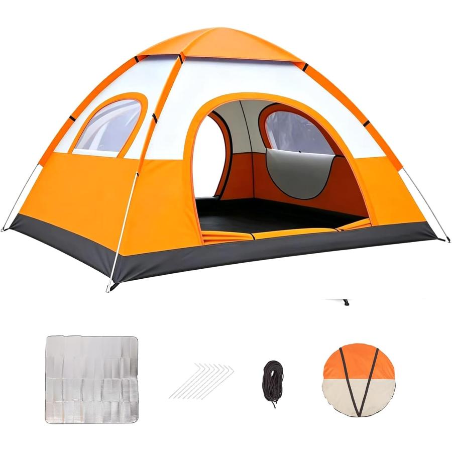 新品 ポップアップテント テント 3～4人用 テント 幅200cm テント ポップアップテント 大型 3人用 4人用 200×200cm 軽量 フル