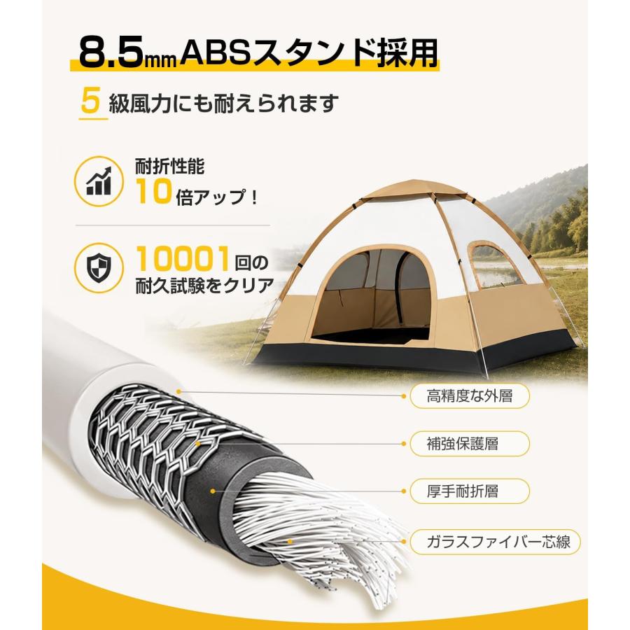 テント ポップアップテント 大型 3人用 4人用 200×200cm 軽量 フル