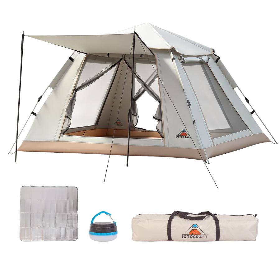 テント 大型 3人用 4人用 5人用 210×210cm ワンタッチ 軽量 フル