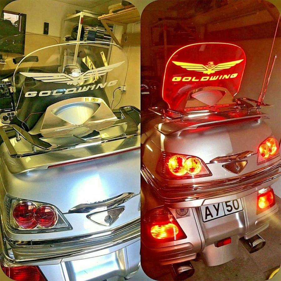 並行輸入品 ゴールドウィング GL1800 アクセサリー 本田ゴールドウィングGL 1800 カスタムパーツ 2004 2017用 二輪ウインドシールドリアエアディフレクターの画像