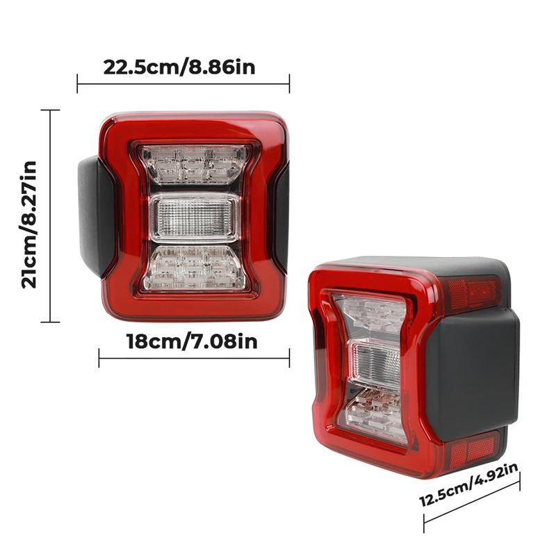 並行輸入品 車ライトアセンブリ ジープラングラーJK 2007 - 2017 2016用リアランプブレーキリバースデイタイムランニングライト_1