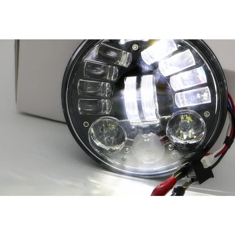 並行輸入品 ハーレースポーツスター適応LEDヘッドライト5 3 4インチモデル適応5.75インチ ラウンドLEDヘッドライト_4