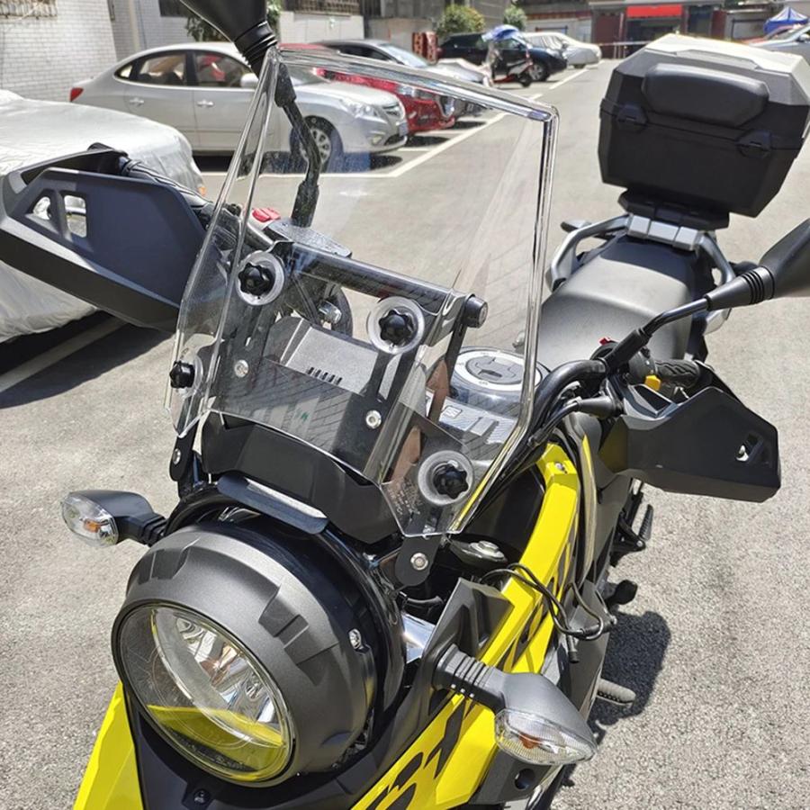 ブランド登録なし - 並行輸入品 Suzuki vstrom 250 vstrom デシリットル250デシリットル250用アクセサリースマホホルダーフロントガラスリフティングかい繕うGPSナビゲーションブラケット