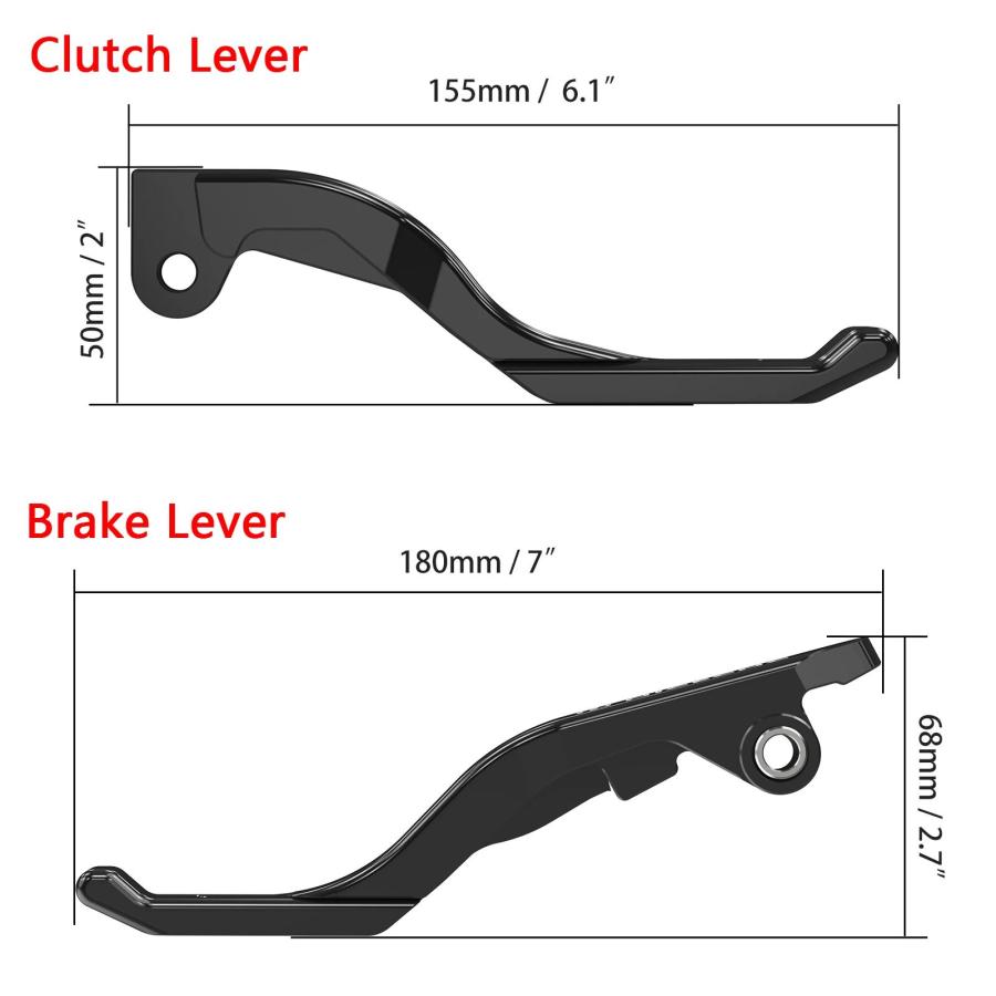 並行輸入品 Ktm 790 アドベンチャーr19-20 husqvarna norden 901 2022-2024 2021-2023用ショートブレーキクラッチレバー_3