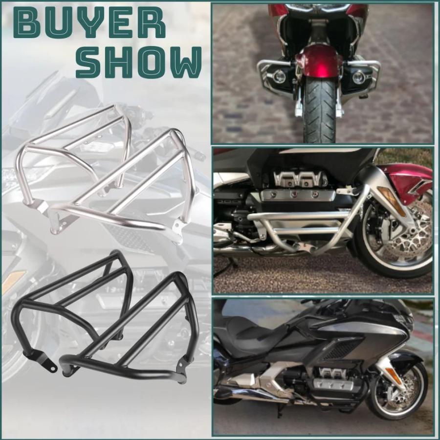 並行輸入品 ホンダゴールドウィング GL1800 2018-2023エンジンガードハイウェイバーバイクフレーム保護バンパーゴールドウィングアクセサリー用_3