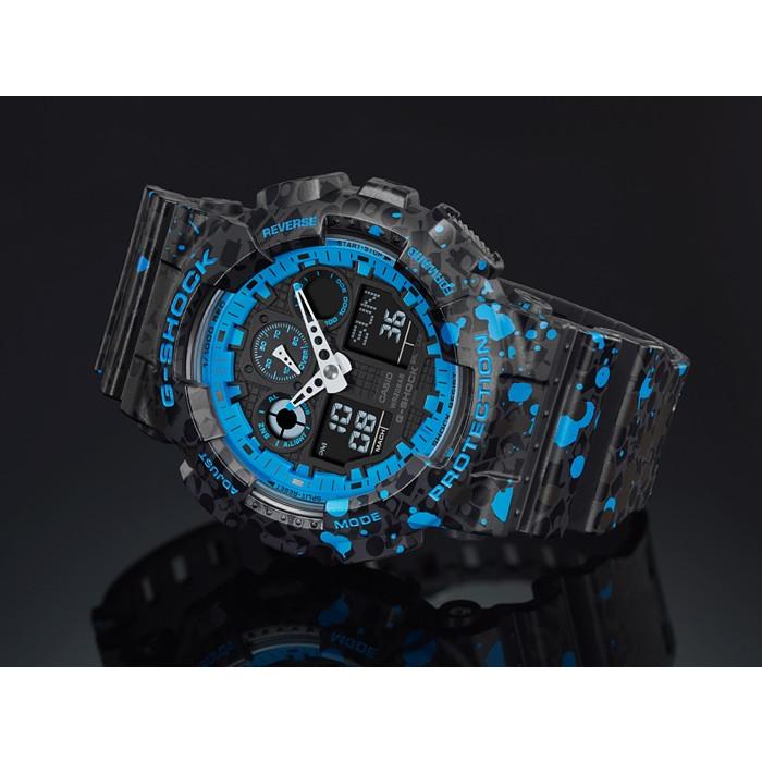 限定Gショック　カシオGA-100ST-2AJR STASH コラボレーションモデル腕時計メンズ(黒色〈ブラック〉・青色〈ブルー〉)｜gst｜05