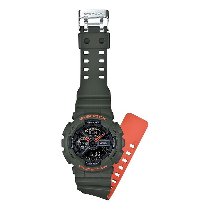 Gショック　カシオ　GA-110LN-3AJF レイヤード・ネオンカラー腕時計 G-SHOCK メンズ(緑色〈グリーン〉)｜gst｜02