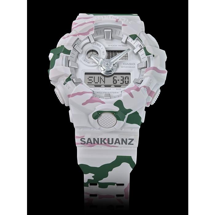 限定GショックカシオGA-700SKZ-7AJR G-SHOCK×SANKUANZ コラボレーションモデル 腕時計(白色〈ホワイト〉)｜gst｜06