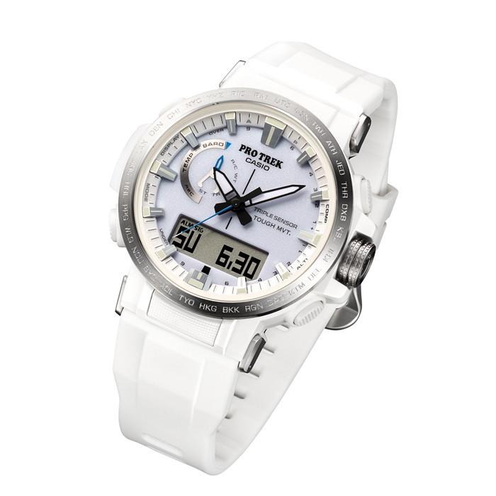 カシオプロトレックPRW-60-7AJF クライマーライン ソーラー電波腕時計メンズ(白色〈ホワイト〉)｜gst｜02