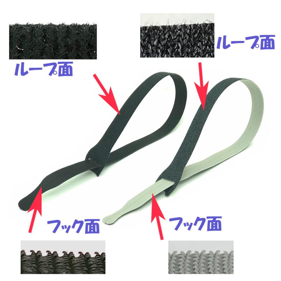 ベルクロブランド ジザイ結束ベルト 薄型 94257 38cmの長いケーブルタイ 30本 しっかり結束、はがしやすく絡みにくい。 |  | 03