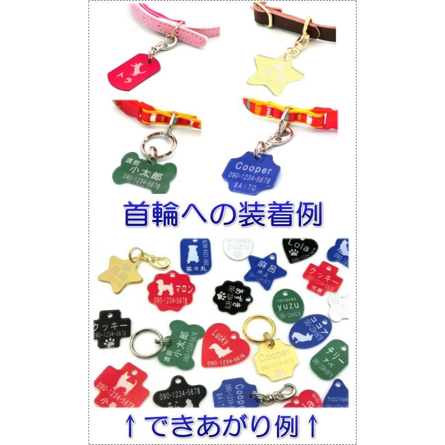 名入れペット迷子札アクリルネームプレート スターSサイズ6006 |  | 04