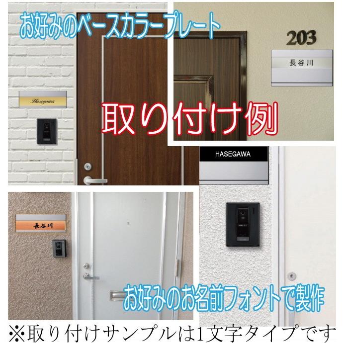マンション 団地 集合住宅用表札 アクリルプレート ジャストサイズAタイプ2列 210X40mm R2001b |  | 03