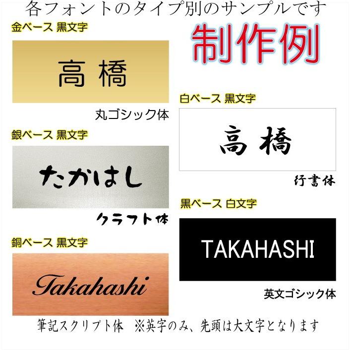 マンション 団地 集合住宅用表札 アクリルプレート ジャストサイズBタイプ2列 145X58mm r2002b |  | 02