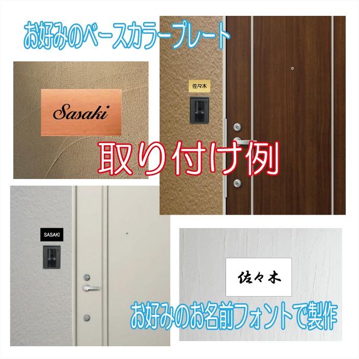 マンション 団地 集合住宅用表札 アクリルプレート ジャストサイズCタイプ 120X70mm r2003a |  | 05