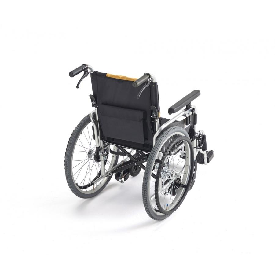 MiKi ミキ MBY-41RB 自動ブレーキ付車椅子 ウイングスイングアウト