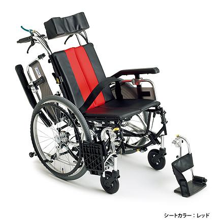 ミキ 自走式 車椅子 リクライニング可 折りたたみ MiKi オリジナル強化アルミ 7003  札幌市手稲区 ミキ MiKi（ミキ）TR-1 アルミ製ティルト・リクライニング 自走型 : G