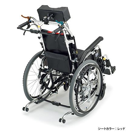 MIKI車椅子 ティルトリクライニング機能付き 自走式TR-1 ミキ MiKi（ミキ）TR-1 アルミ製ティルト・リクライニング 自走型 : G
