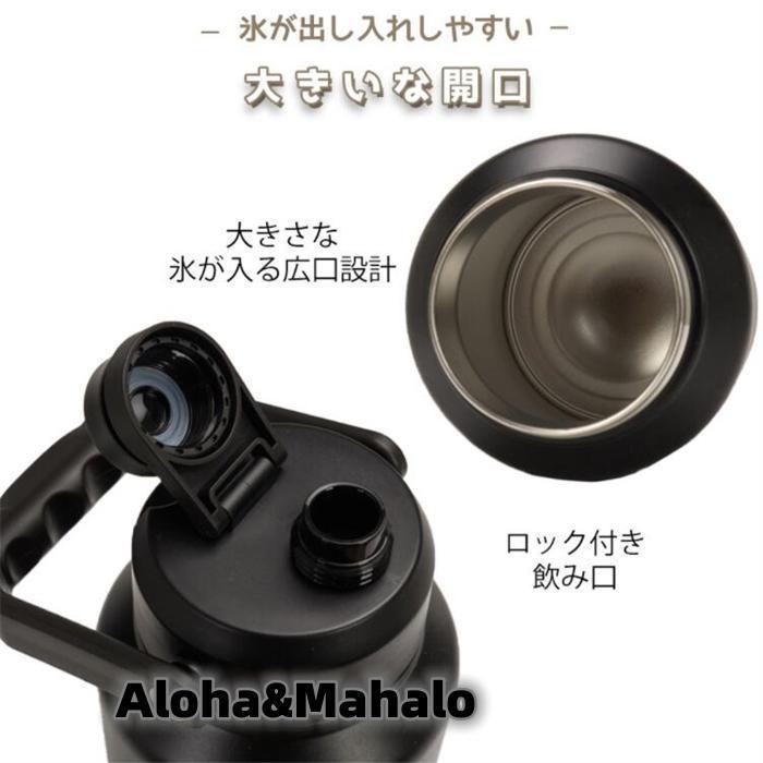 アイスコンテナ 2.0L 3.8L ウォータージャグ 小型 キャンプ用 氷入れ 水筒 タンク 保冷 大容量 真空断熱 広口 アイスペール キャンプ 持ち運び BBQ｜gt001｜04