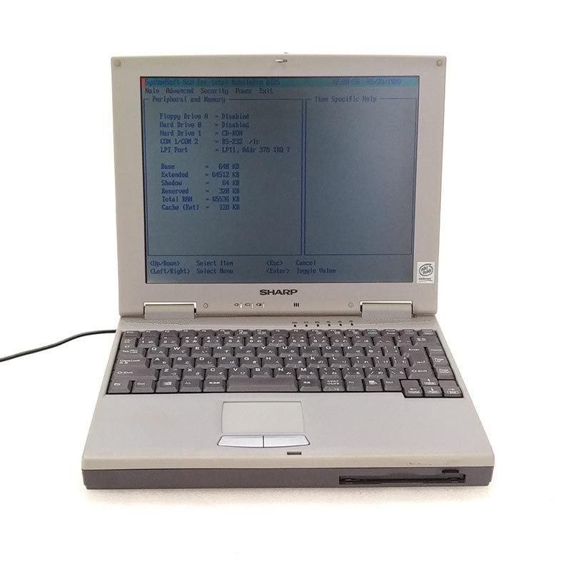 ジャンク品 SHARP MN-395-C33 ジャンクPC ジャンクパソコン ACアダプタ 