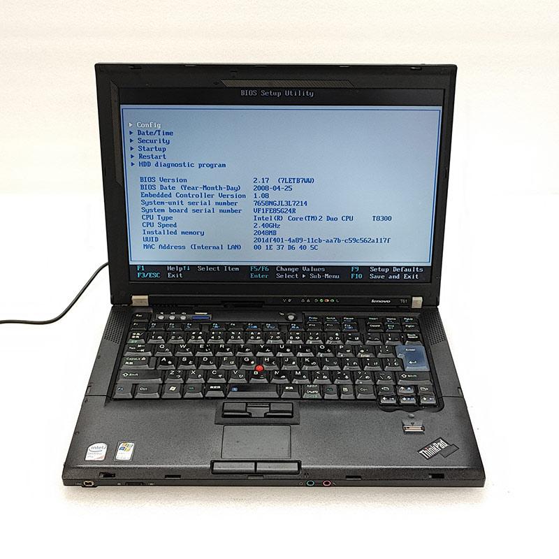ジャンク品 Lenovo ThinkPad T61 ジャンクPC ジャンクパソコン 保証