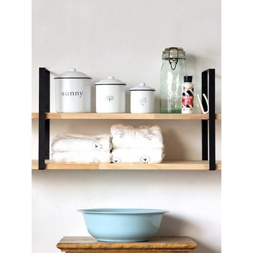 シェルフ 建材 部材 シンプル アイアン 棚受け 壁面 四角 ナチュラル