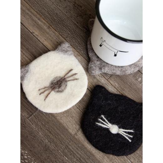 コースター 布もの キッチン用品 おしゃれ かわいい ねこ