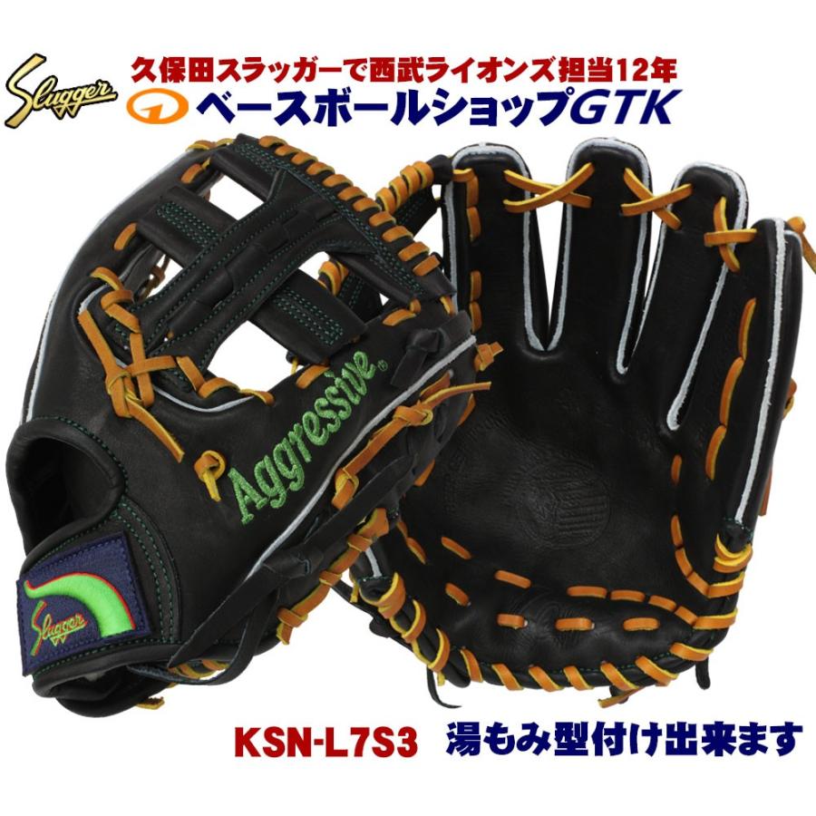 久保田スラッガー 軟式 グローブ オーダー L7s3 W 33 2ラベル ブラック ショート サード用 名手中島選手モデル Gon1 L7s3w332 ベースボールショップgtk 通販 Yahoo ショッピング