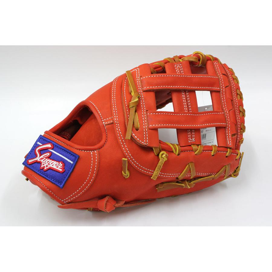 【美品】久保田スラッガー　軟式ファーストミットKSF-433 ソフト兼用オレンジ 久保田スラッガー 2025 軟式 ファーストミット KSF-004 Fオレンジ M号