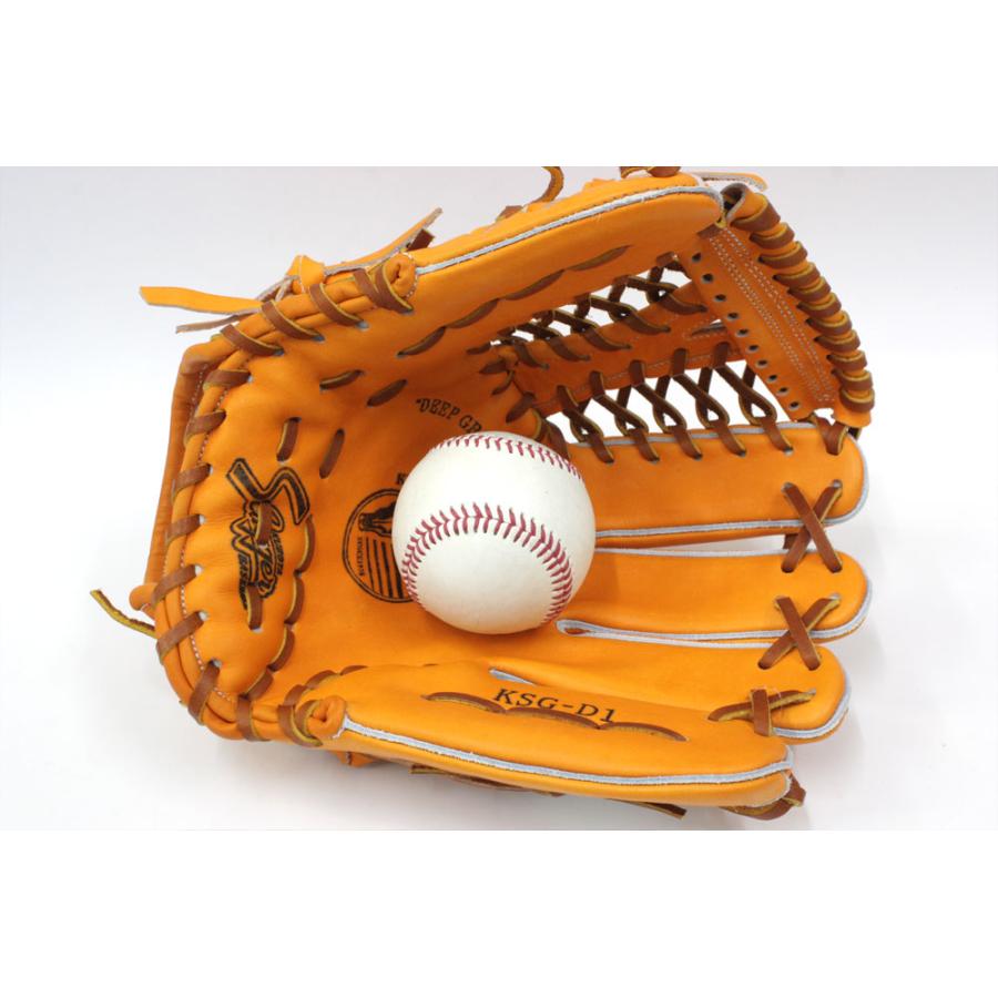 久保田スラッガー 2025 硬式グローブ 内野手 KSG-D1 DPオレンジ
